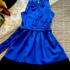 Perfect condition strapless Blue Express dress .